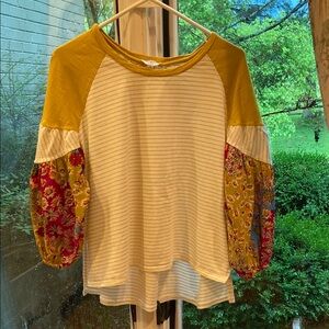 Floral Patchwork Women's Top